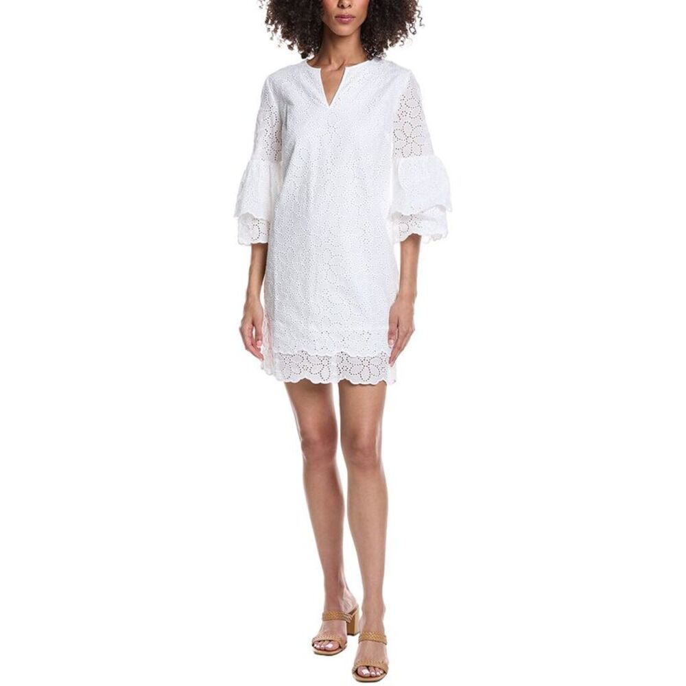 Tyler Böe Womens  Christina Eyelet Mini Dress, White
